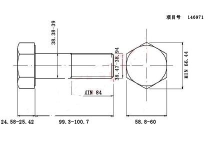 M39超大不銹鋼外六角螺絲